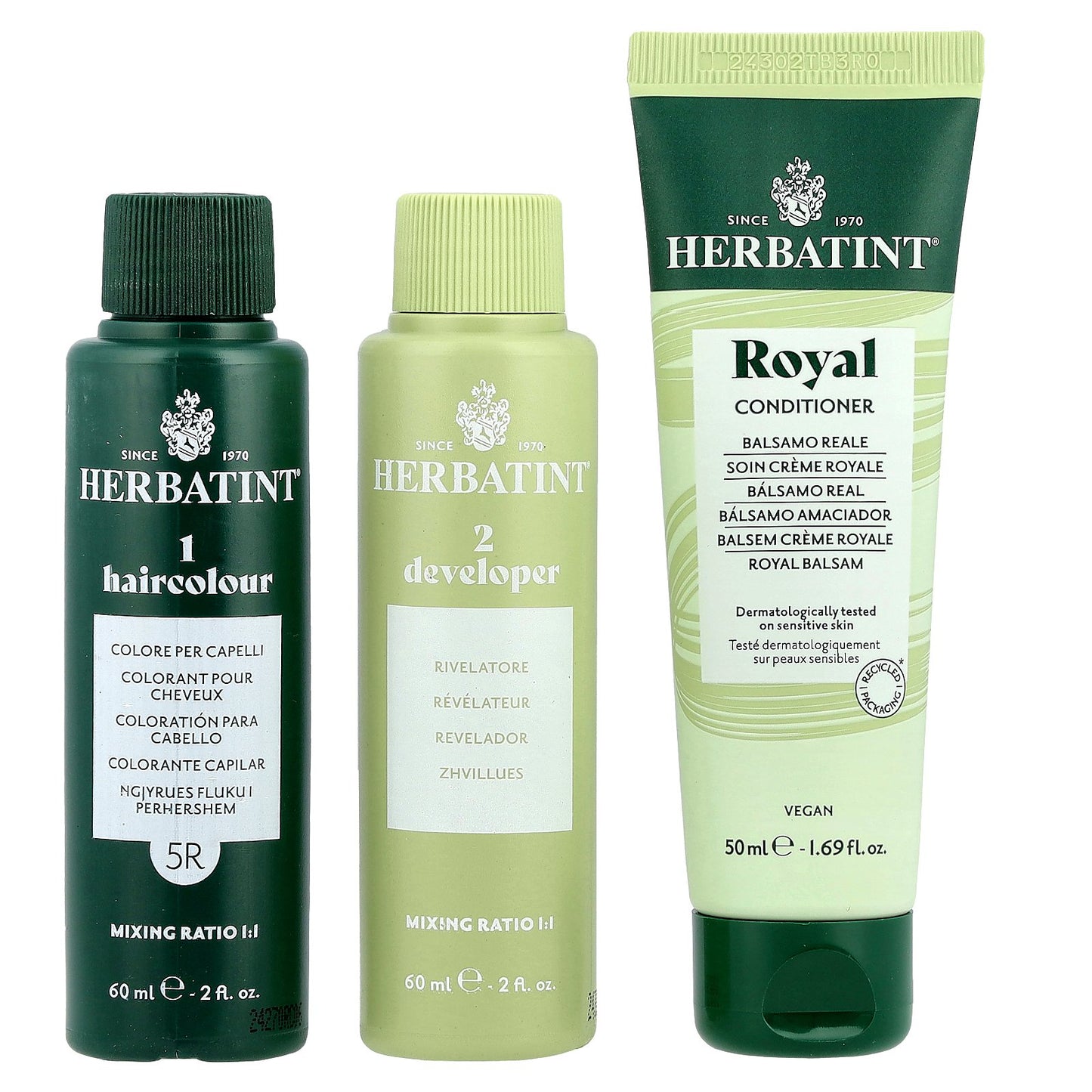 Herbatint, Permanent Haircolor Gel, 5R Light Copper Chestnut, 5.75 fl oz (170 ml)