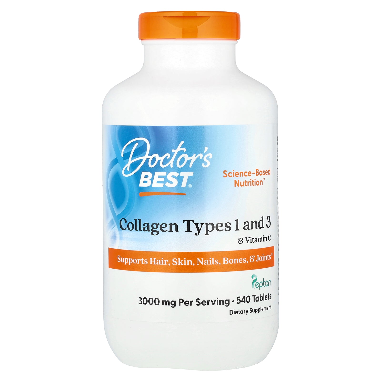 Doctor's Best, Collagen Types 1 and 3 & Vitamin C, 540 Tablets