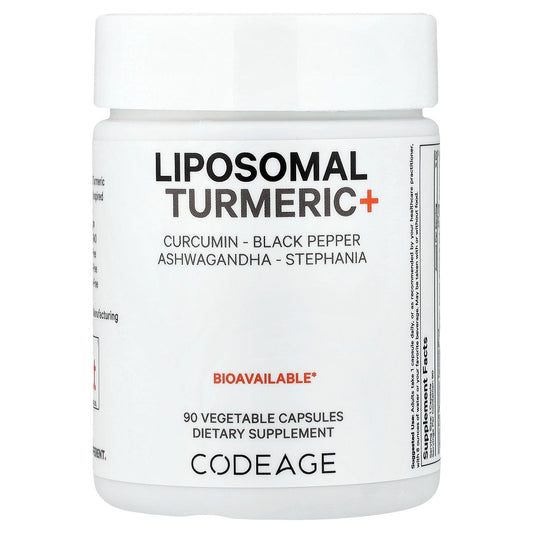 Codeage, Liposomal Turmeric+, 90 Vegetable Capsules