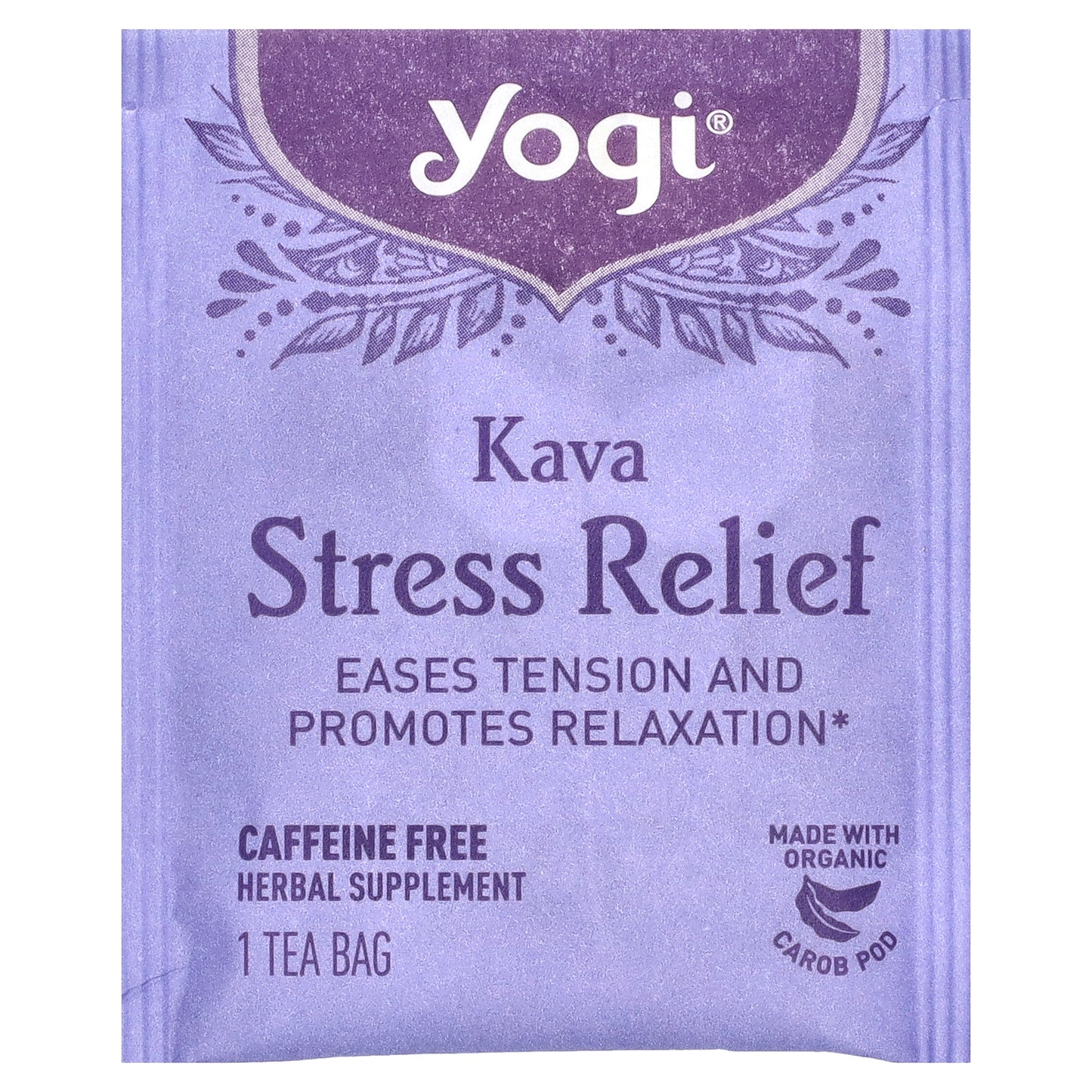 Yogi Tea, Kava Stress Relief®, Caffeine Free, 16 Tea Bags, 1.27 oz (36 g)