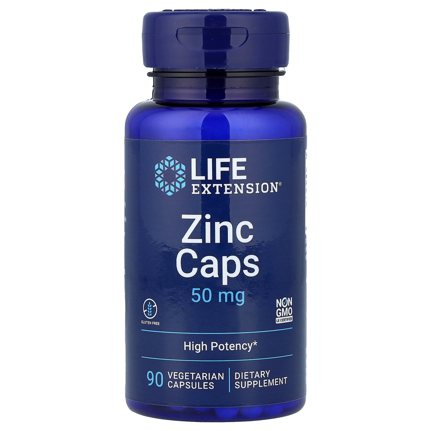 Life Extension, Zinc Caps, High Potency, 50 mg, 90 Vegetarian Capsules