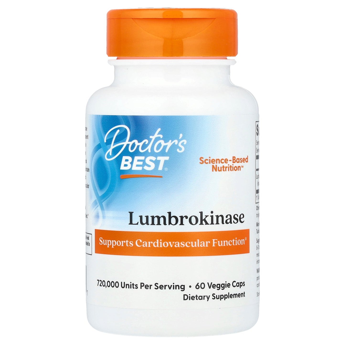 Doctor's Best, Lumbrokinase, 60 Veggie Caps