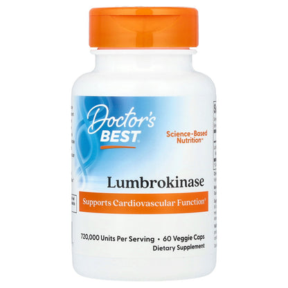 Doctor's Best, Lumbrokinase, 60 Veggie Caps