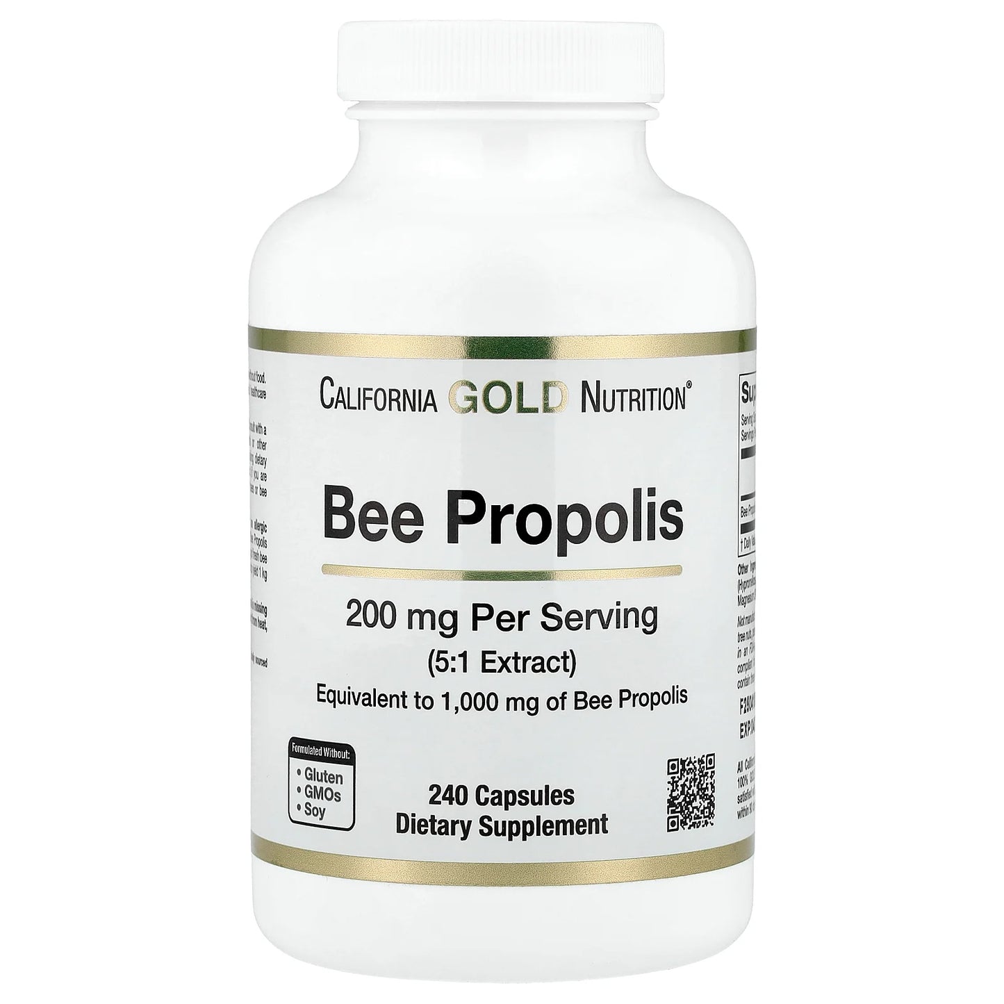 California Gold Nutrition, Bee Propolis, 1,000 mg, 240 Capsules