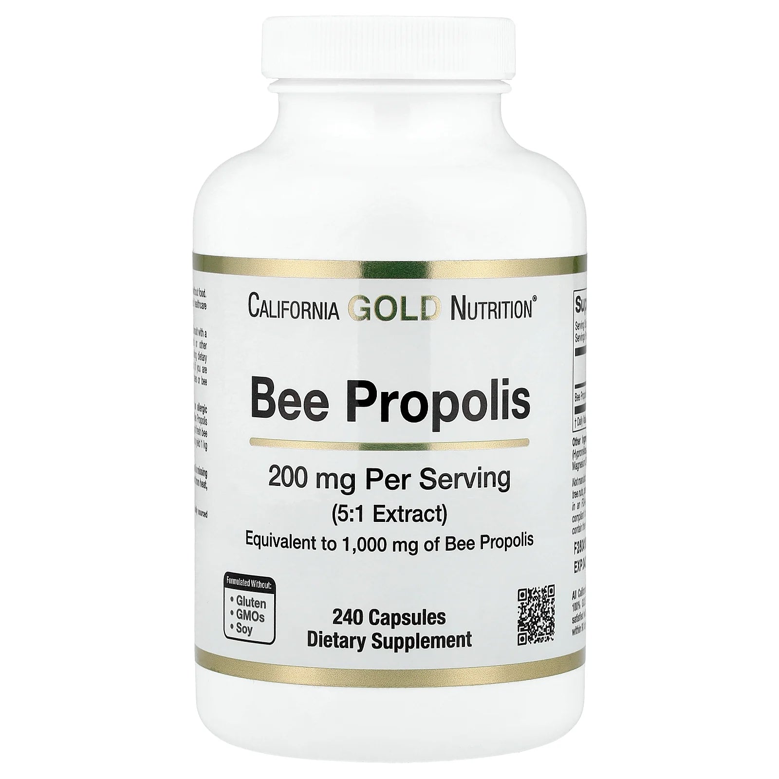 California Gold Nutrition, Bee Propolis, 1,000 mg, 240 Capsules