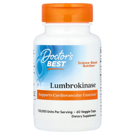 Doctor's Best, Lumbrokinase, 60 Veggie Caps (20 mg per Cap)