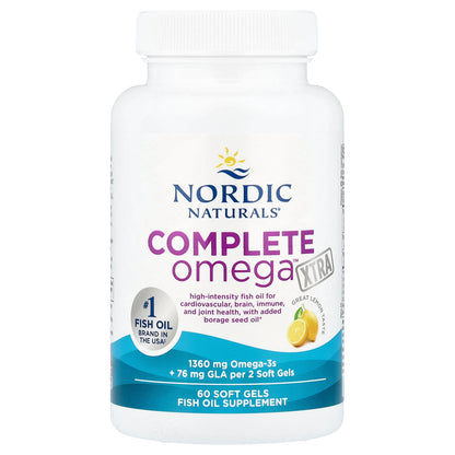 Nordic Naturals, Complete Omega Xtra, Lemon, 60 Soft Gels (680 mg per Soft Gel)