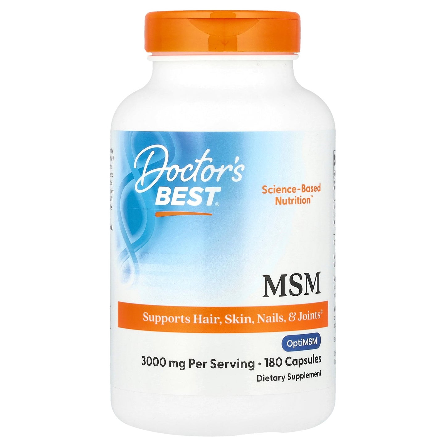 Doctor's Best, MSM, 180 Capsules (1,000 mg per Capsule)