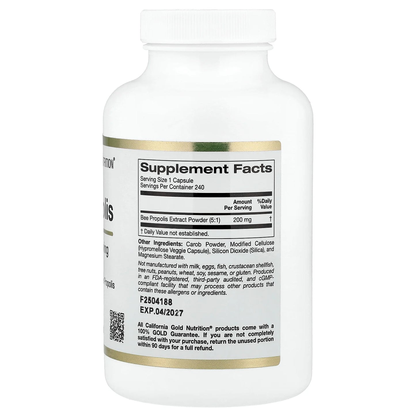 California Gold Nutrition, Bee Propolis, 1,000 mg, 240 Capsules