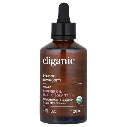 Cliganic, Organic Rosehip Oil, 4 fl oz (120 ml)