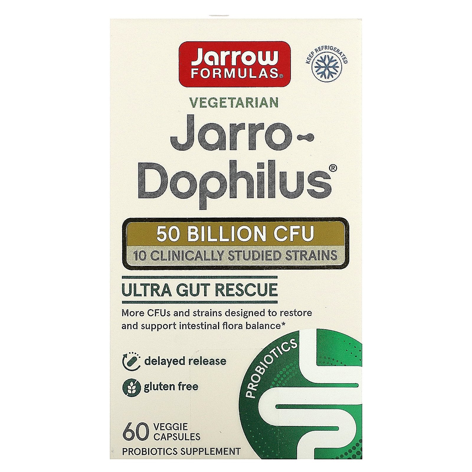 Jarrow Formulas, Jarro-Dophilus®, 50 Billion CFU, 60 Veggie Capsules