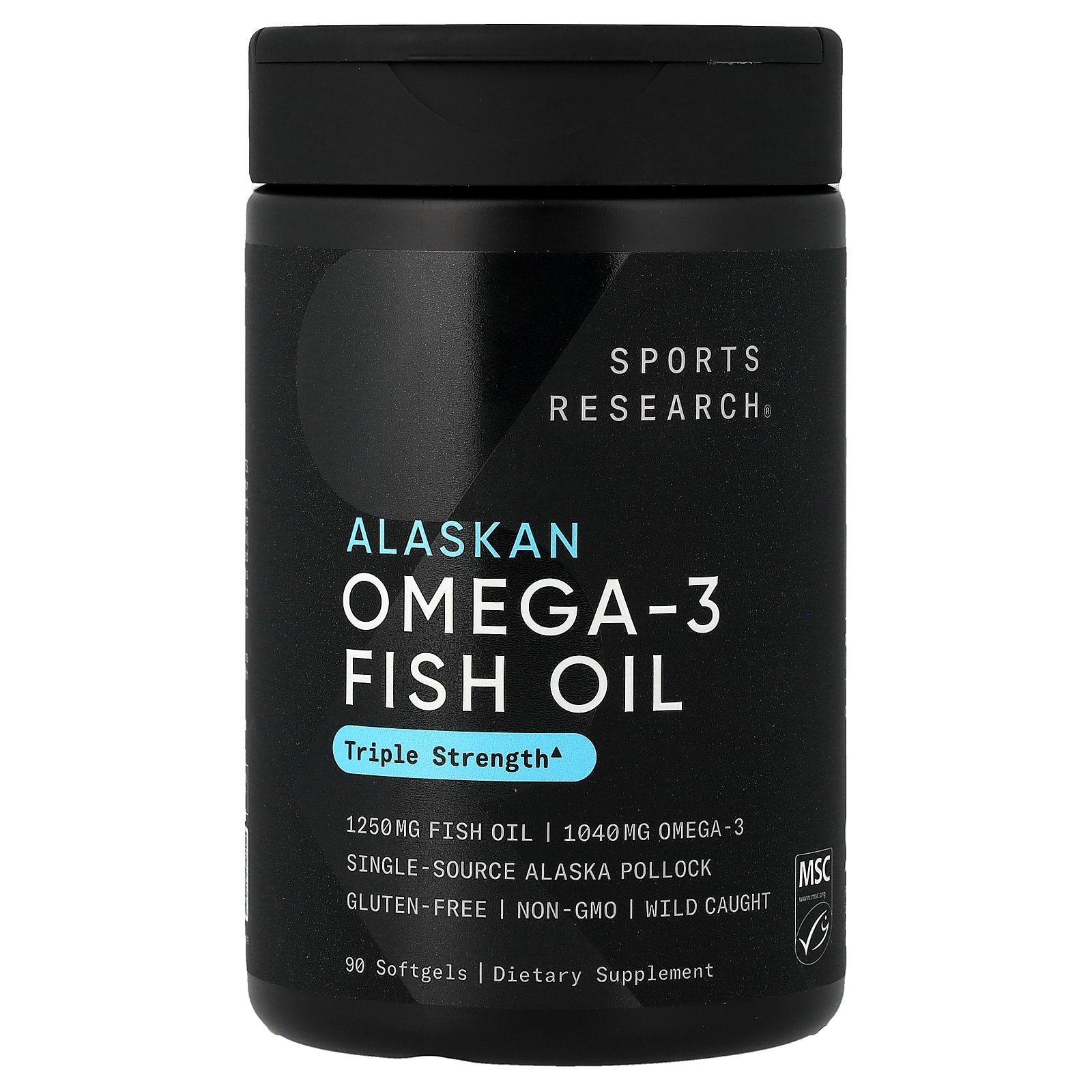 Sports Research, Alaskan Omega-3 Fish Oil, 90 Softgels