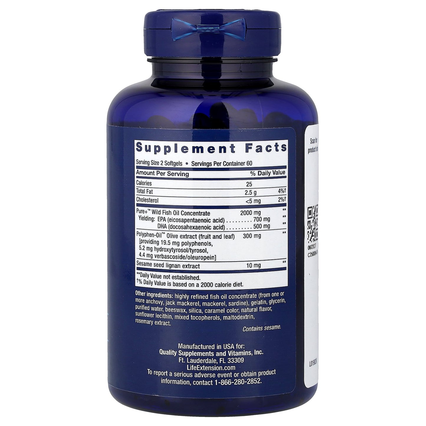 Life Extension, Super Omega-3, 120 Softgels