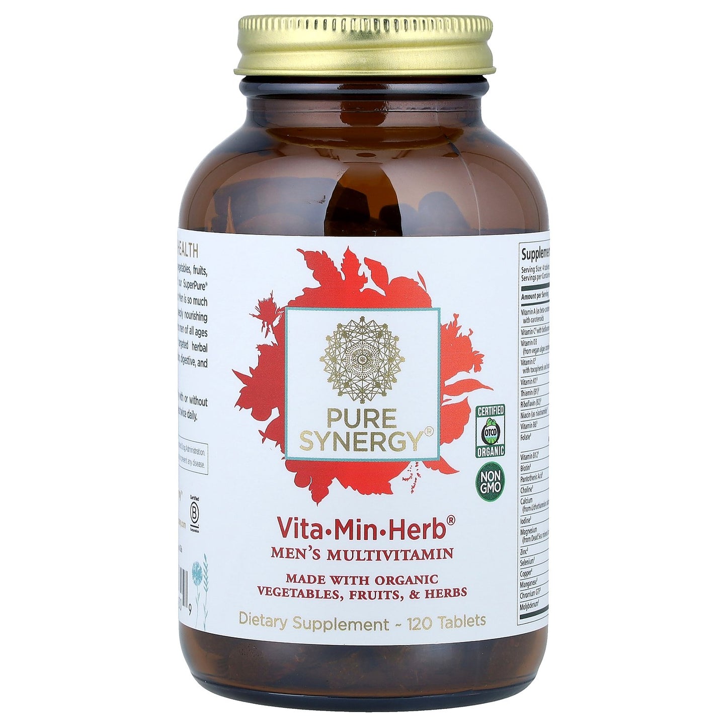 Pure Synergy, Vita-Min-Herb®, Men's Multivitamin, 120 Tablets