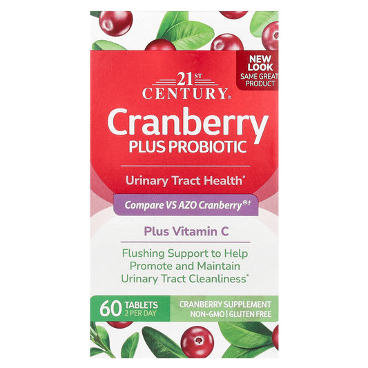 21st Century, Cranberry Plus Probiotic, 60 Tablets