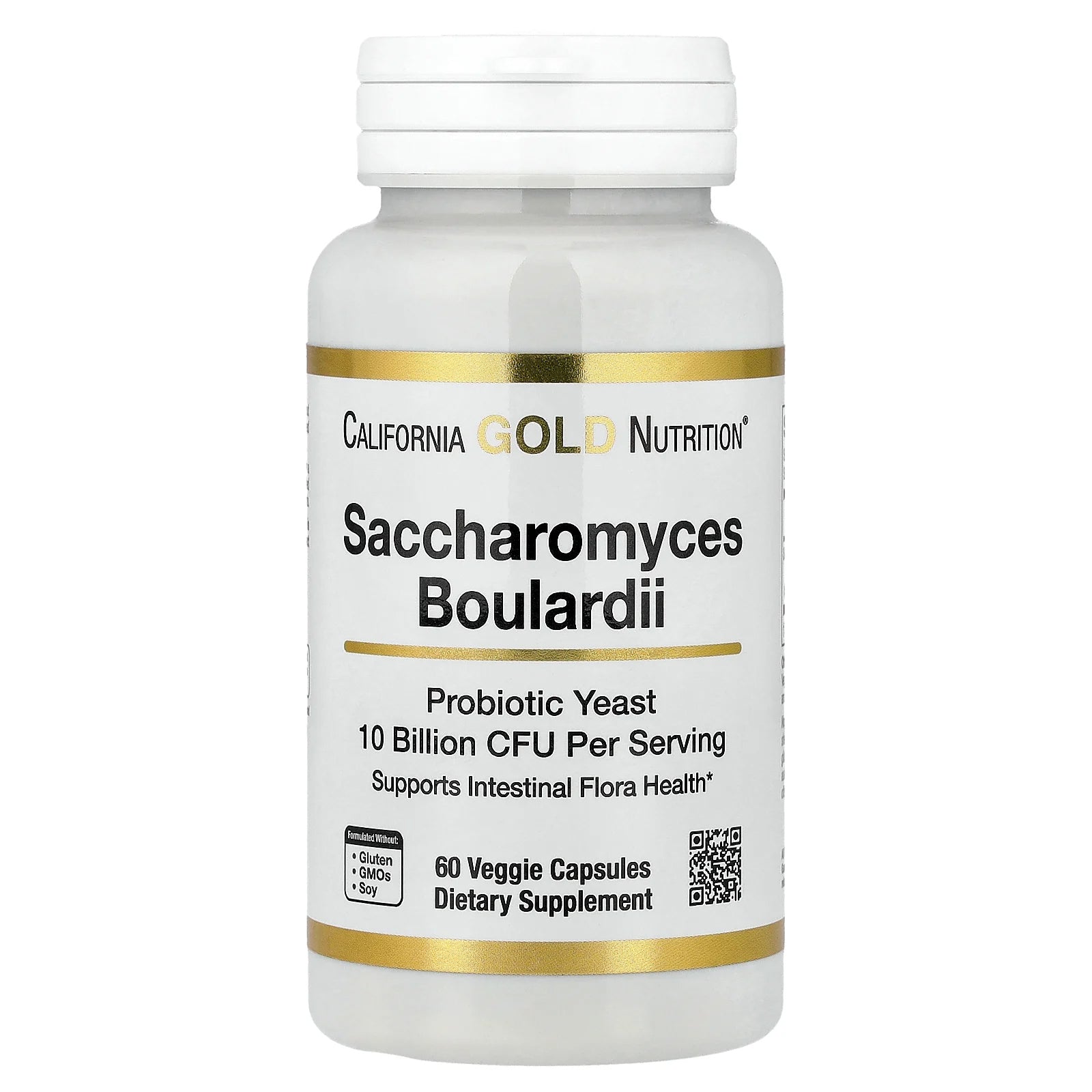 California Gold Nutrition, Saccharomyces Boulardii, 60 Veggie Capsules (5 Billion CFU per Capsule)