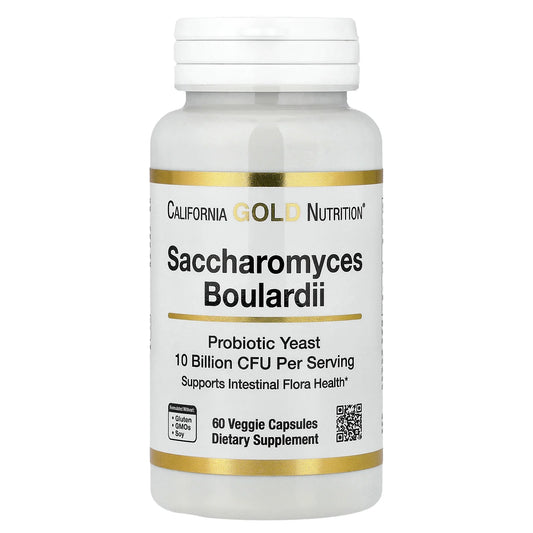 California Gold Nutrition, Saccharomyces Boulardii, 60 Veggie Capsules (5 Billion CFU per Capsule)