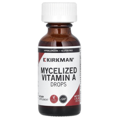 Kirkman Labs, Mycelized Vitamin A Drops, 1 fl oz (30 ml)