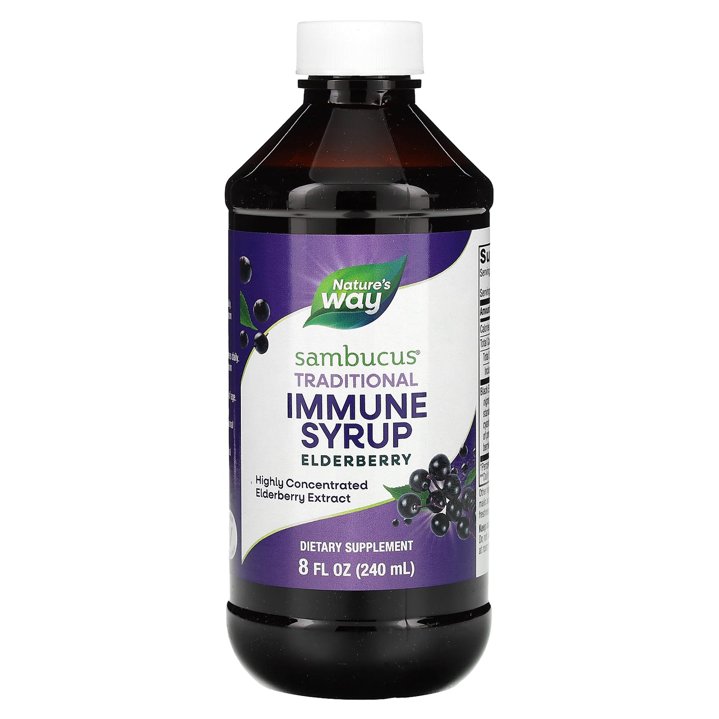 Nature's Way, Sambucus, Traditional Immune Syrup, Elderberry, 8 fl oz (240 ml)