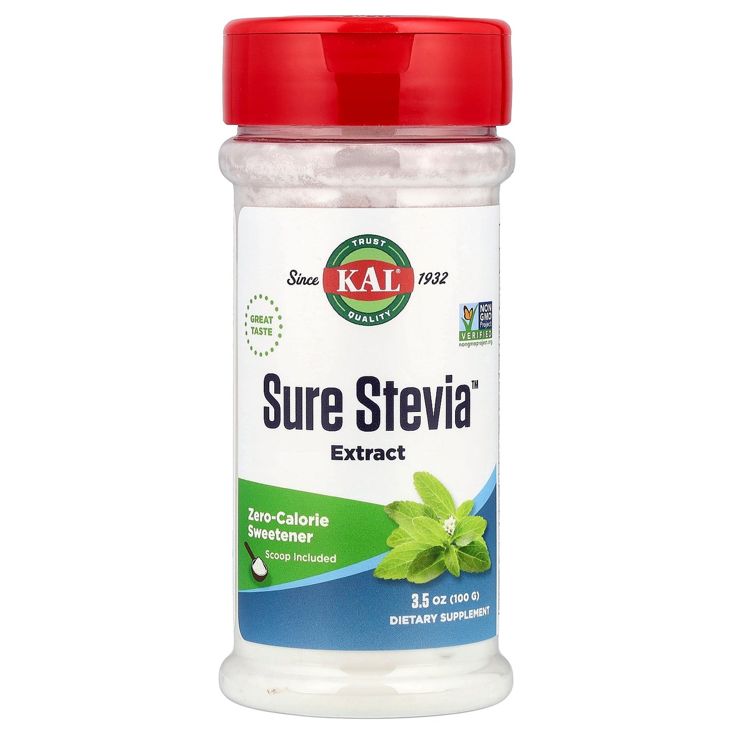 KAL, Sure Stevia™ Extract, 3.5 oz (100 g)