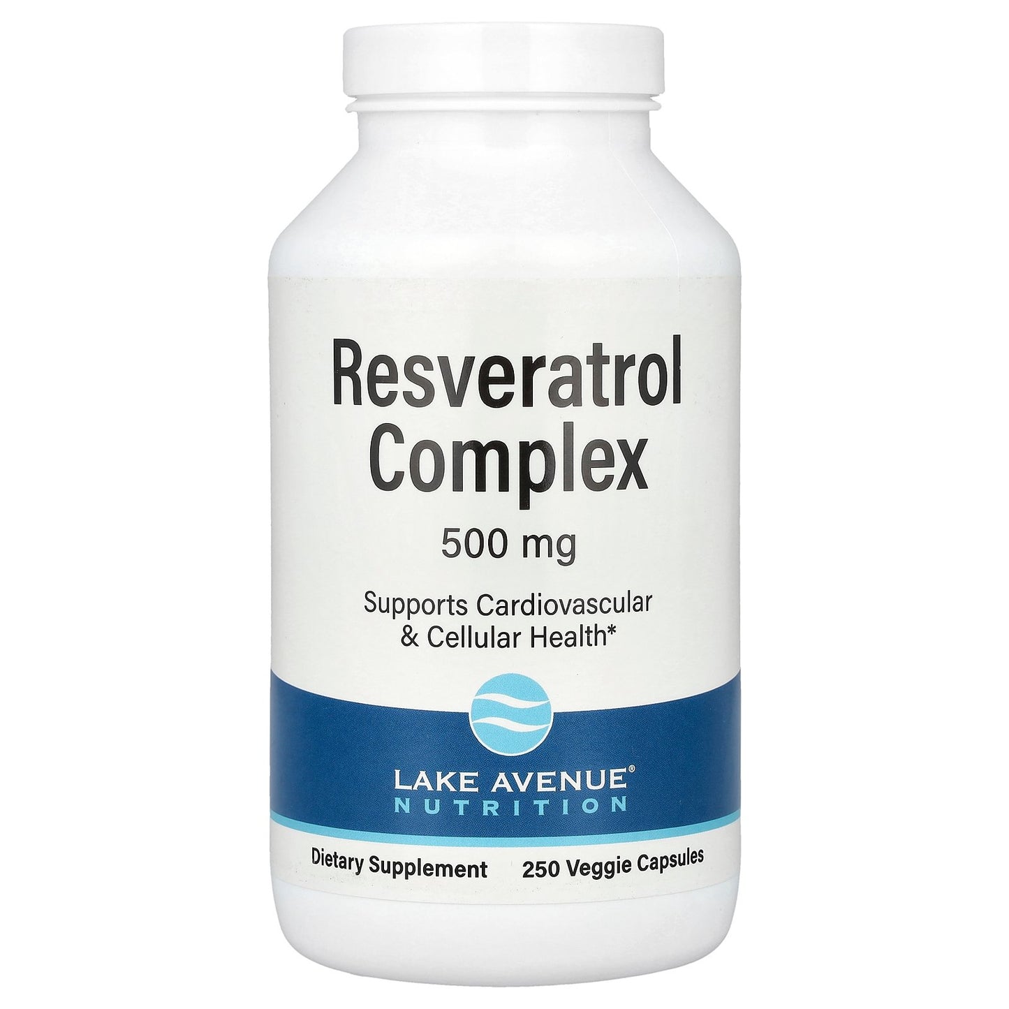 Lake Avenue Nutrition, Resveratrol Complex, 500 mg, 250 Veggie Capsules