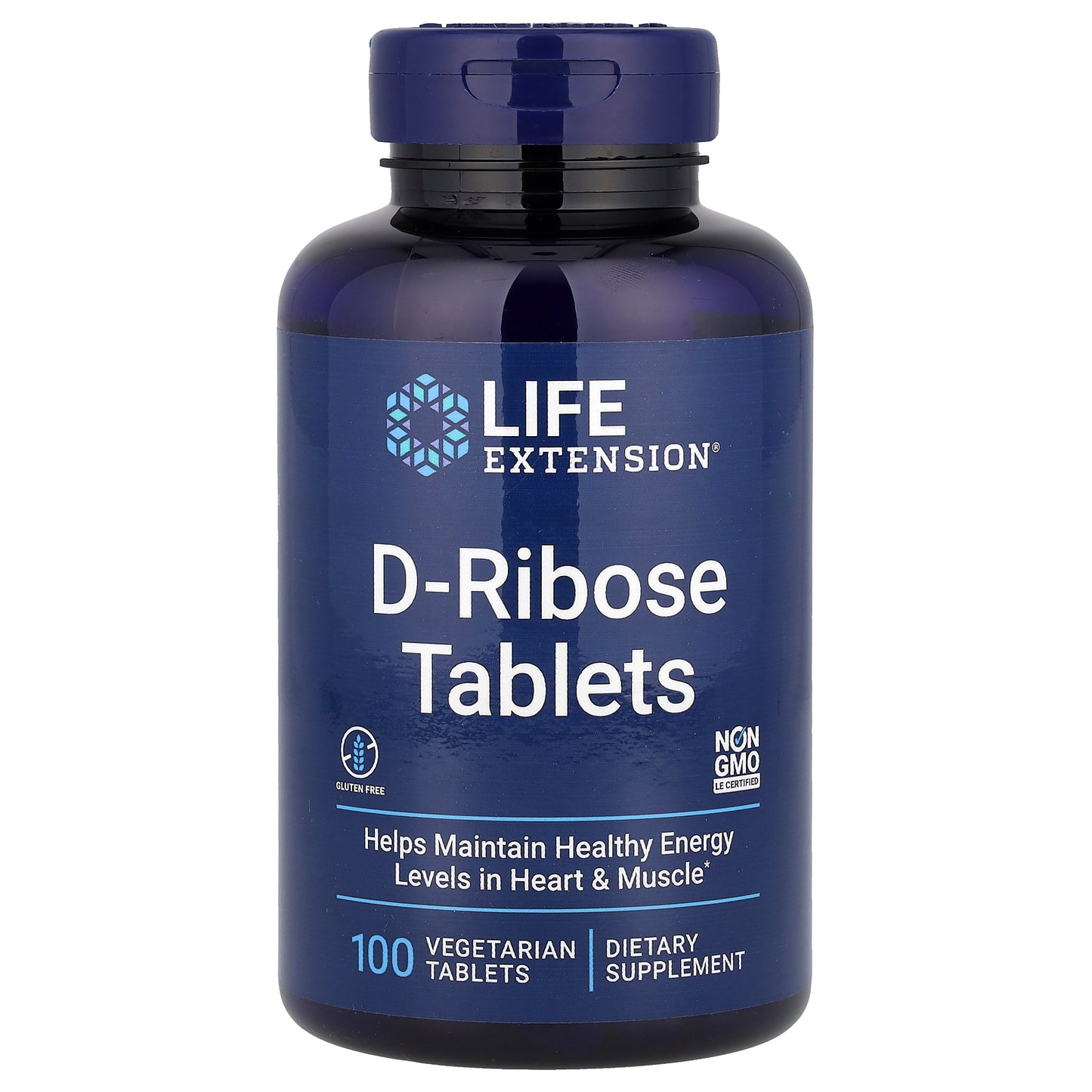 Life Extension, D-Ribose Tablets, 5,100 mg, 100 Vegetarian Tablets  (1,020 mg per Tablet)