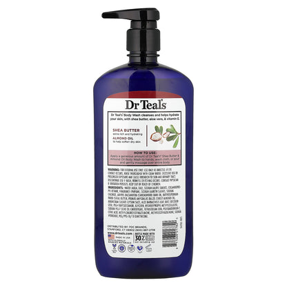 Dr. Teal's, Body Wash With Pure Epsom Salt, Shea Butter & Almond Oil & Essential Oils, 24 fl oz (710 ml)