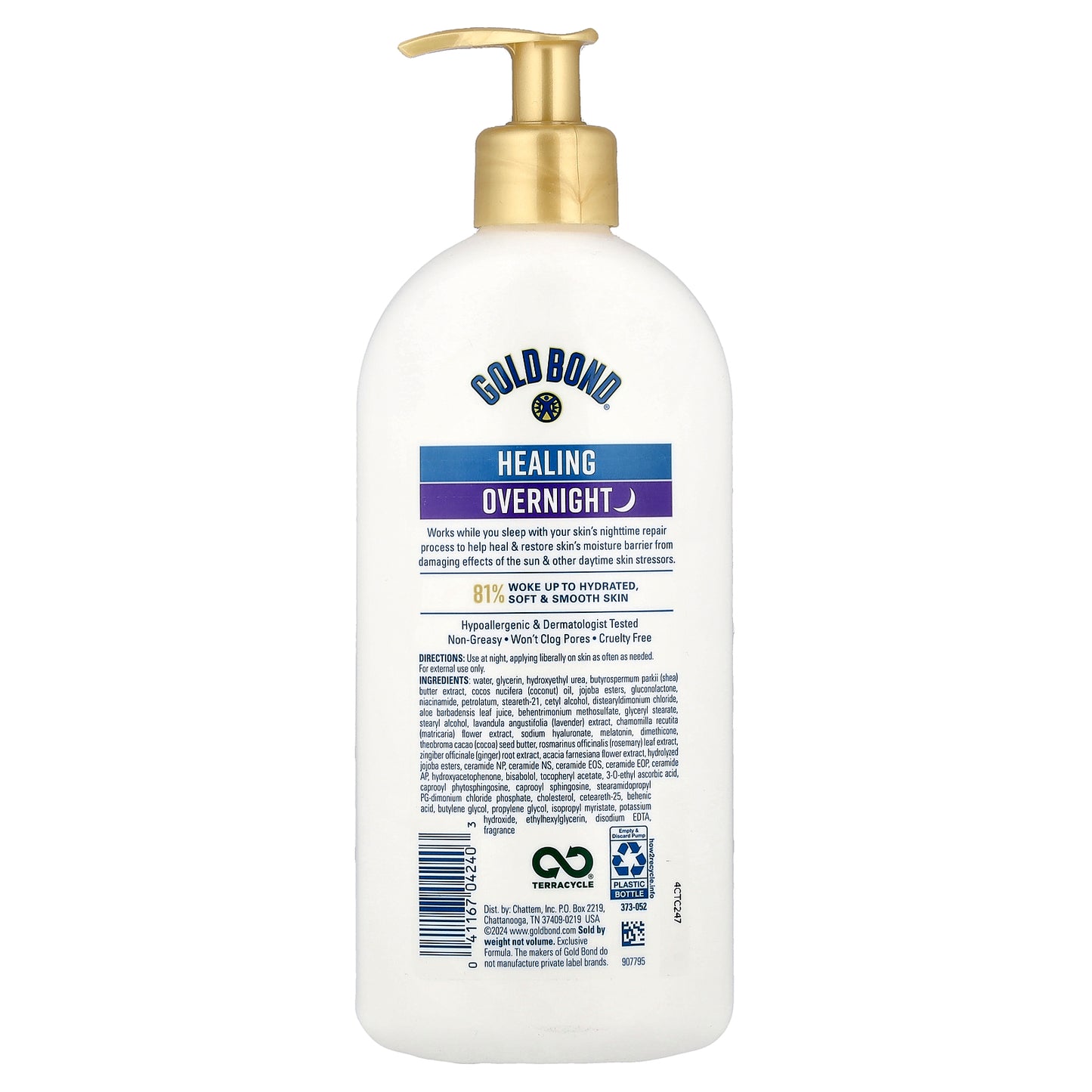 Gold Bond, Healing Overnight Body & Face Lotion, 13 oz (368 g)