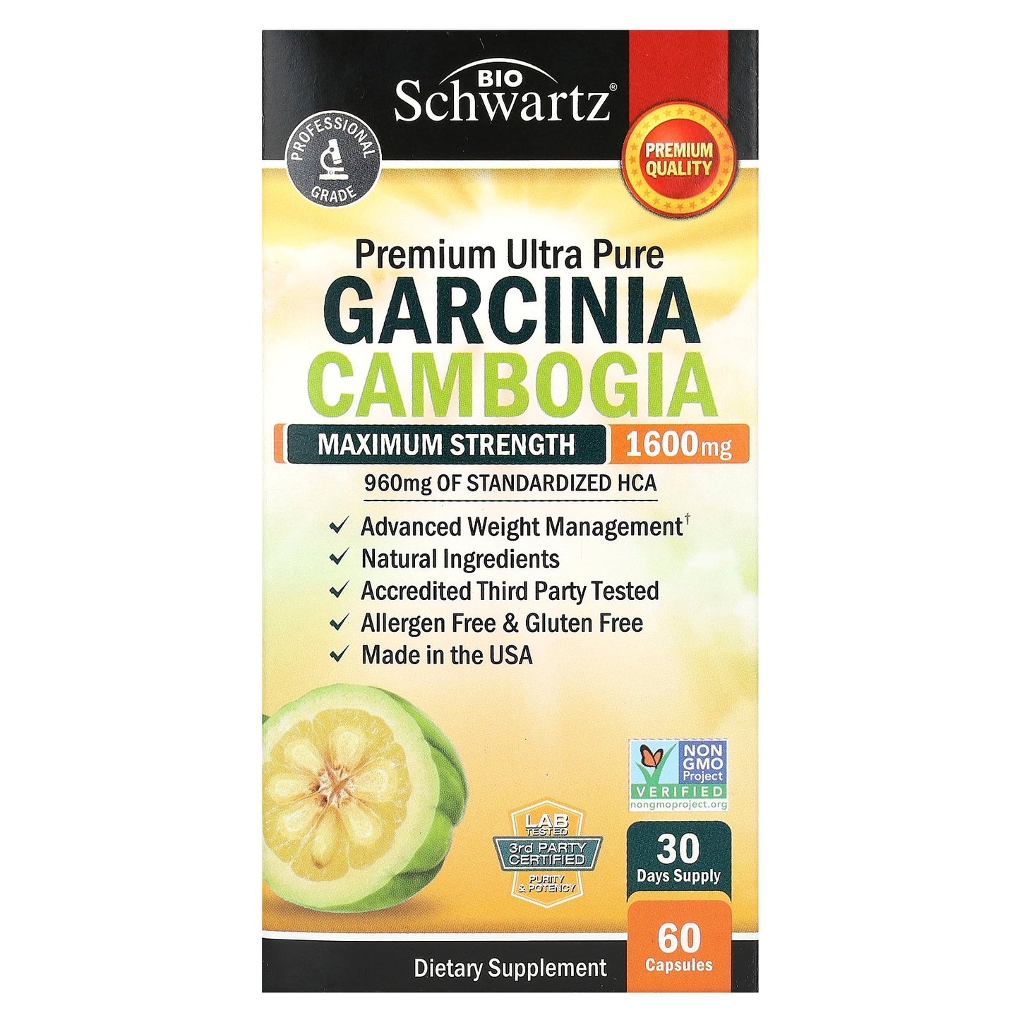 BioSchwartz, Garcina Cambogia, Maximum Strength, 60 Capsules (800 mg per Capsule)