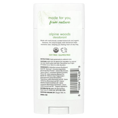 Dr. Mercola, Ola Botanicals® Deodorant, Alpine Woods, 2.65 oz (75.13 g)