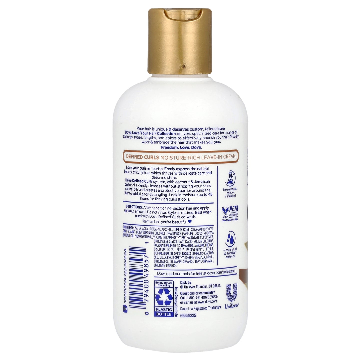 Dove, Love Those Bold Curls, Moisture-Rich Leave-In Cream, 7.5 fl oz (222 ml)