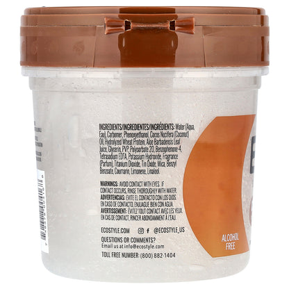 Eco Style, Styling Gel, Max Hold, All Hair Types, Coconut Oil, 16 oz (454 g)
