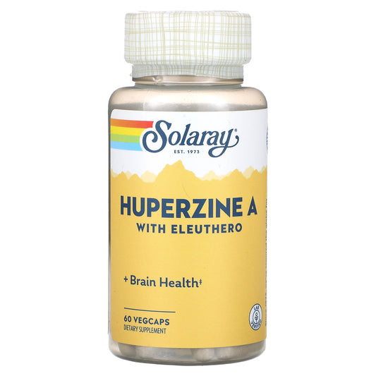 Solaray, Huperzine A with Eleuthero, 60 VegCaps