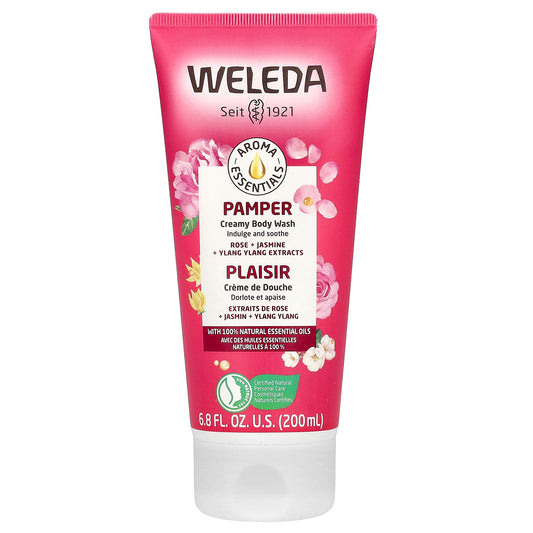 Weleda, Pamper, Creamy Body Wash, Rose + Jasmine + Ylang Ylang Extracts, 6.8 fl oz (200 ml)