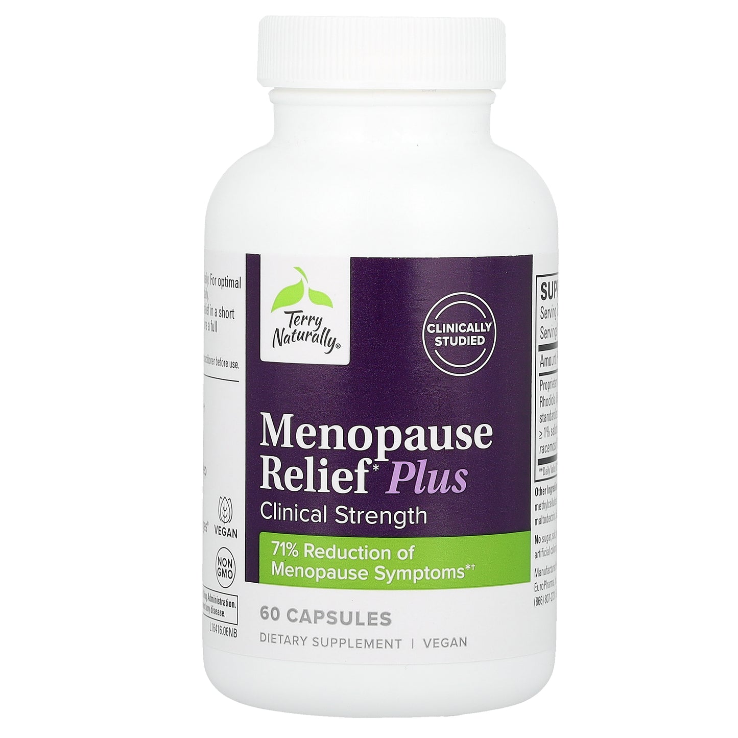 Terry Naturally, Menopause Relief Plus, 60 Capsules