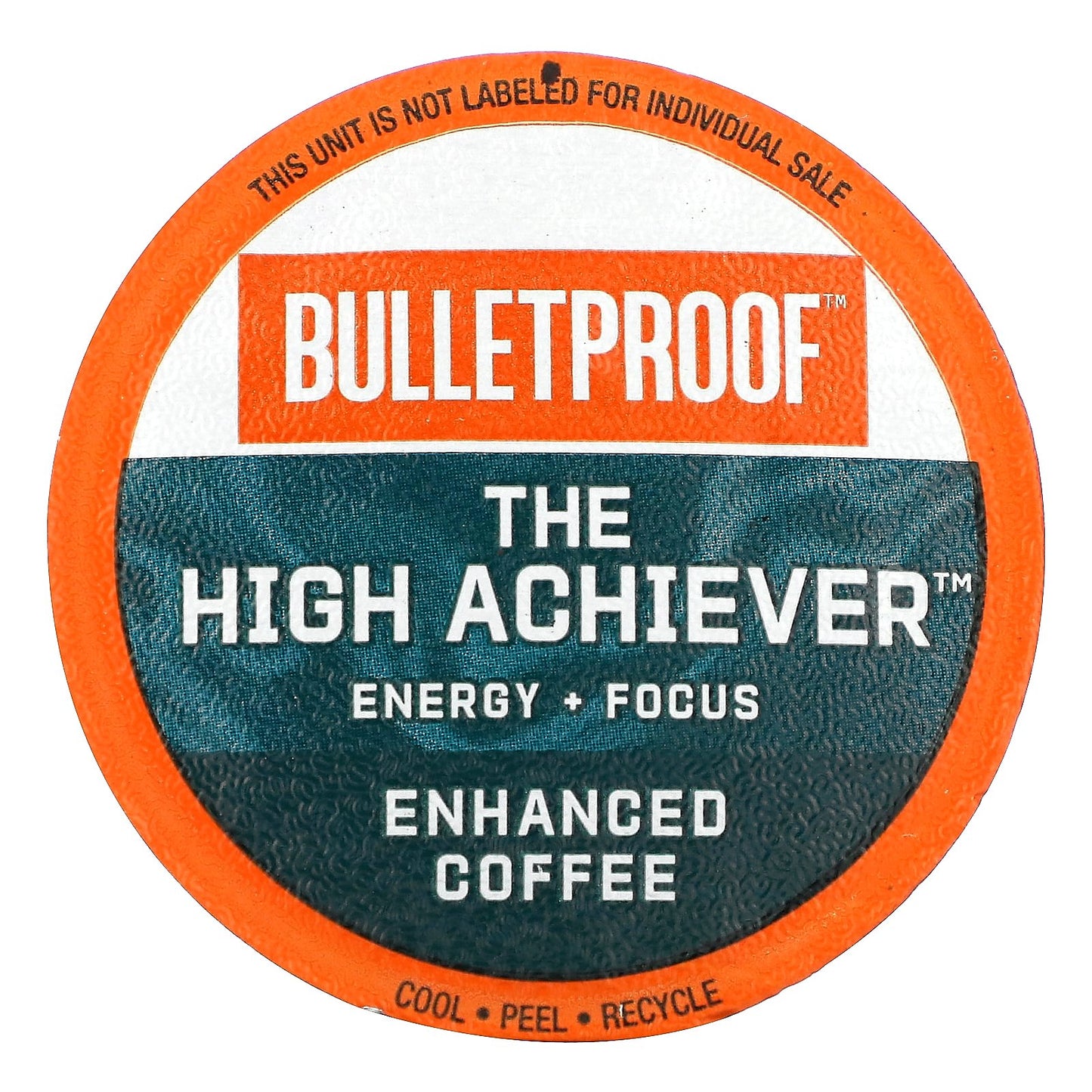 BulletProof, The High Achiever Coffee Pods, Medium Dark Roast, 10 Pods, 0.47 oz (13 g) Each