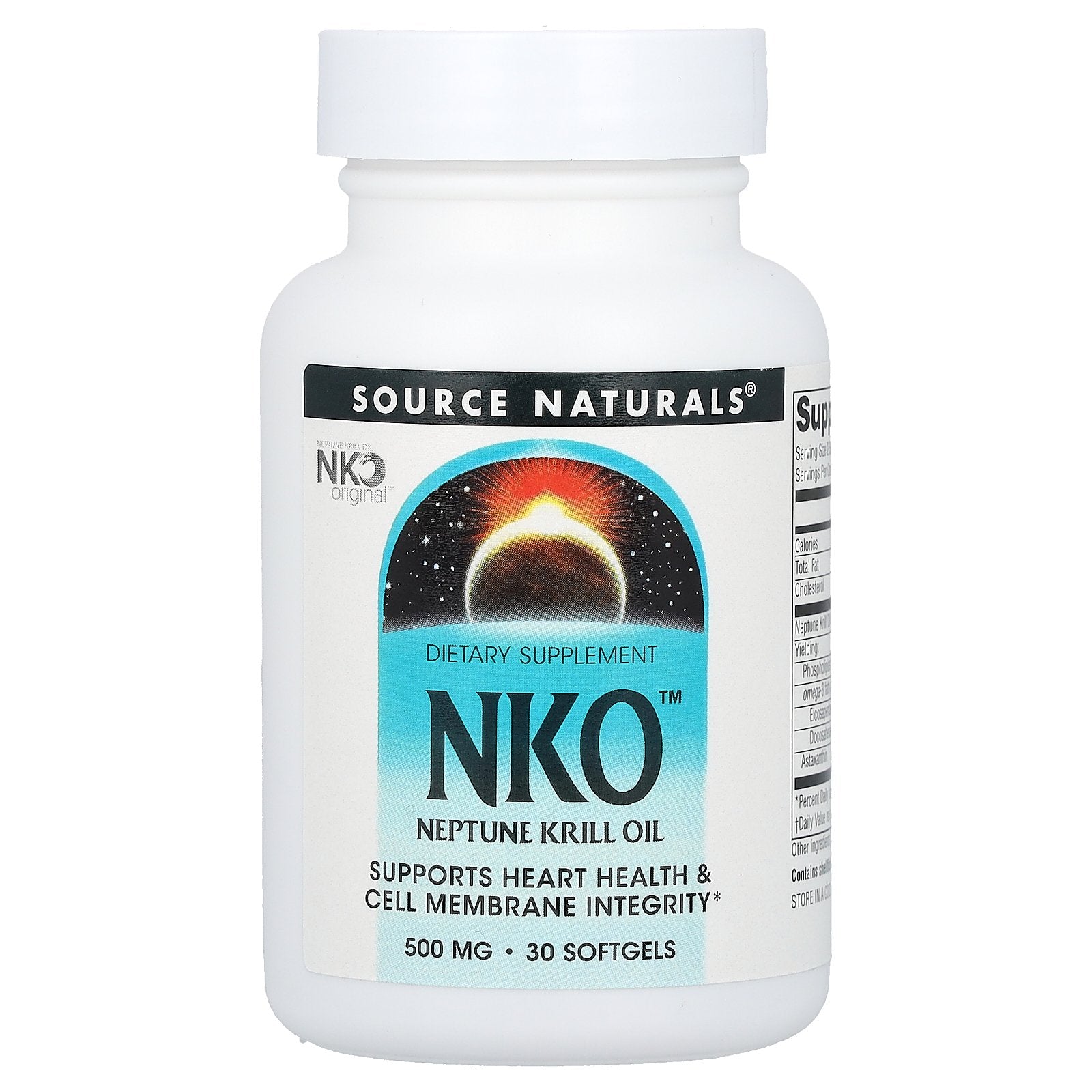 Source Naturals, NKO™, Neptune Krill Oil, 500 mg, 30 Softgels