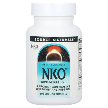 Source Naturals, NKO™, Neptune Krill Oil, 500 mg, 30 Softgels