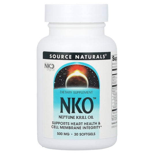 Source Naturals, NKO™, Neptune Krill Oil, 500 mg, 30 Softgels
