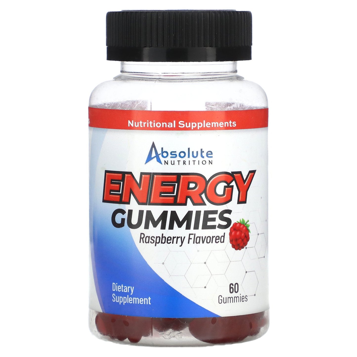 Absolute Nutrition, Energy Gummies, Raspberry , 60 Gummies