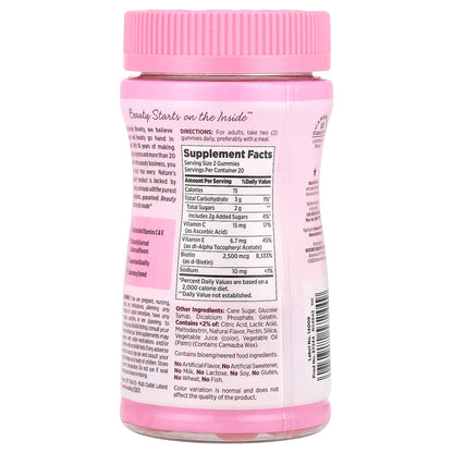 Nature's Bounty, Optimal Solutions®, Hair, Skin & Nails Gummies, Strawberry, 40 Gummies