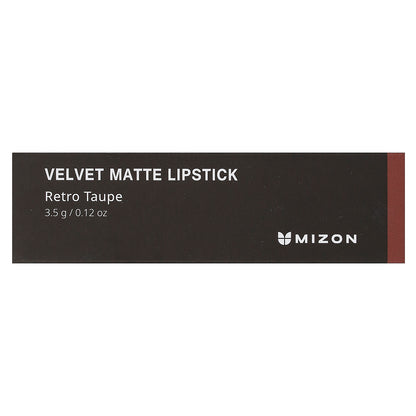 Mizon, Velvet Matte Lipstick, Retro Taupe, 0.12 oz (3.5 g)