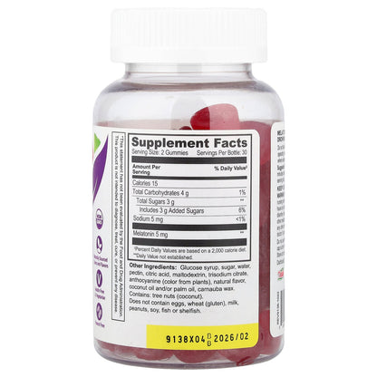 YumVs, Melatonin Gummies, Berry, 60 Gummies (2.5 mg per Gummy)
