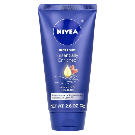 Nivea, Essentially Enriched Hand Cream, Almond Oil & Shea Butter, 2.6 oz (74 g)