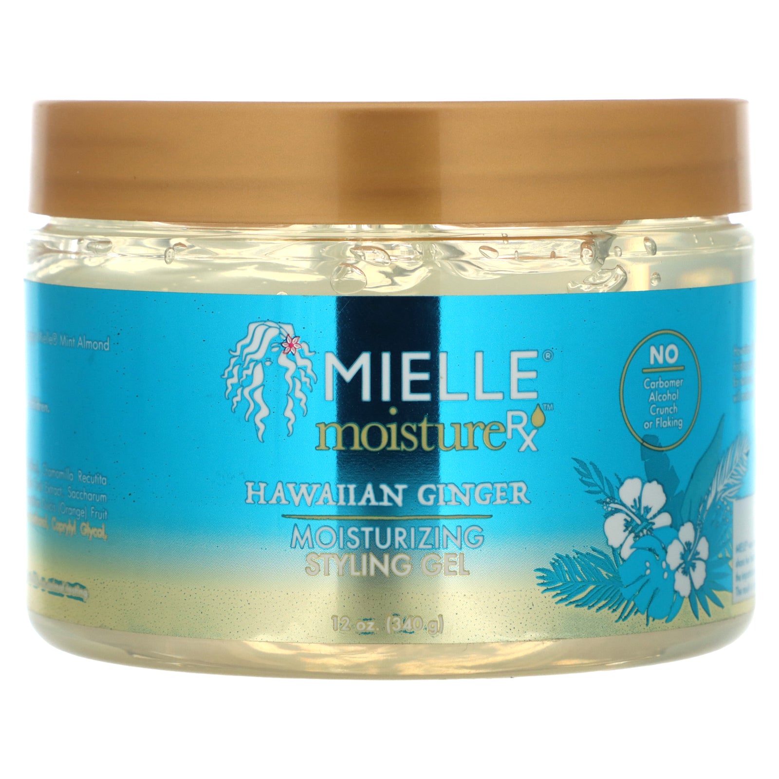 Mielle, Moisture RX, Moisturizing Styling Gel, Hawaiian Ginger , 12 oz (340 g)
