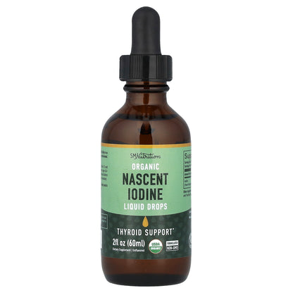 SMNutrition, Organic Nascent Iodine Liquid Drops, Unflavored , 2 fl oz (60 ml)