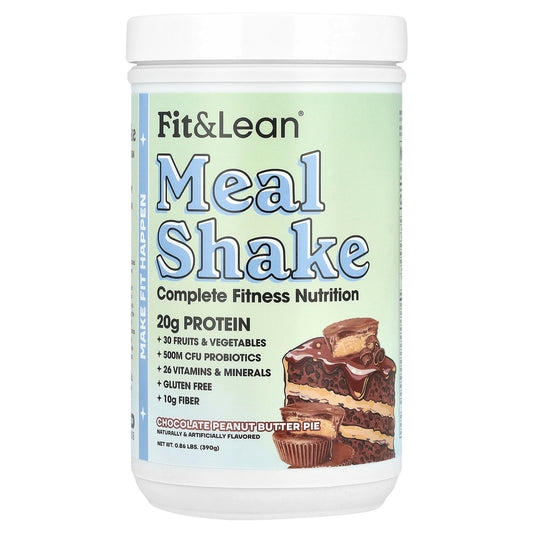 Fit & Lean, Meal Shake, Complete Fitness Nutrition, Chocolate Peanut Butter Pie, 0.86 lb (390 g)
