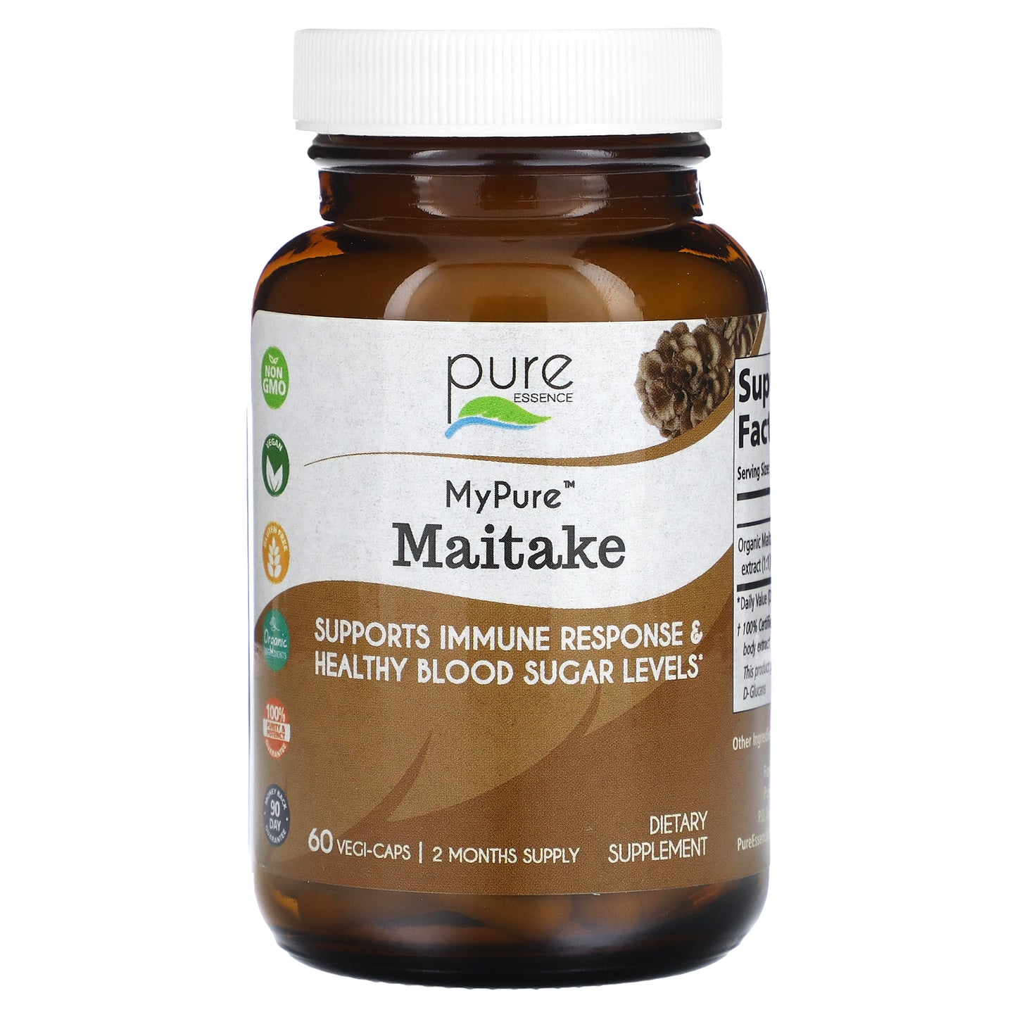 Pure Essence, MyPure, Maitake, 500 mg, 60 Vegi-Caps