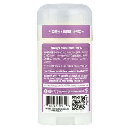 Humble Brands, Aluminum-Free Deodorant, Mountain Lavender, 2.5 oz (70 g)