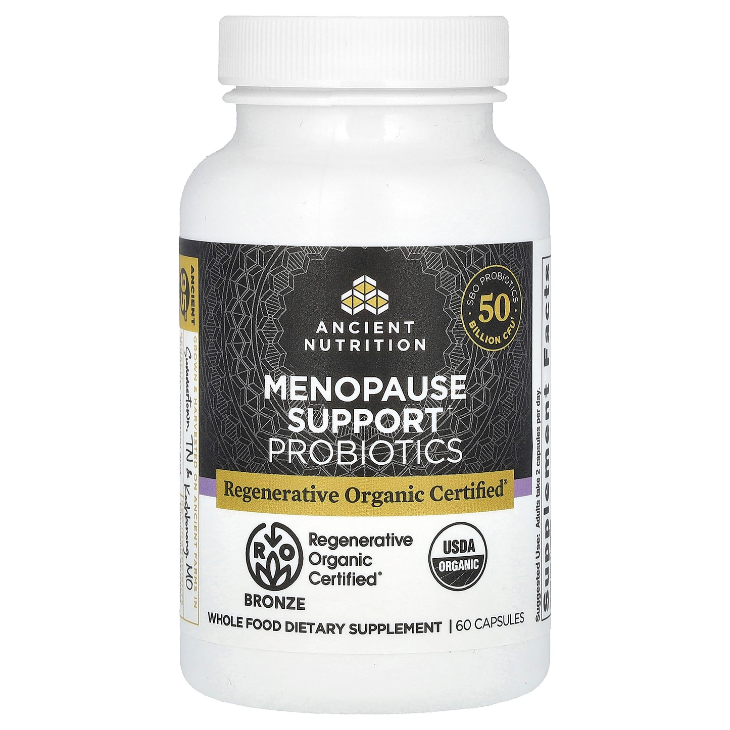 Ancient Nutrition, Menopause Support Probiotics, 50 Billion CFU, 60 Capsules